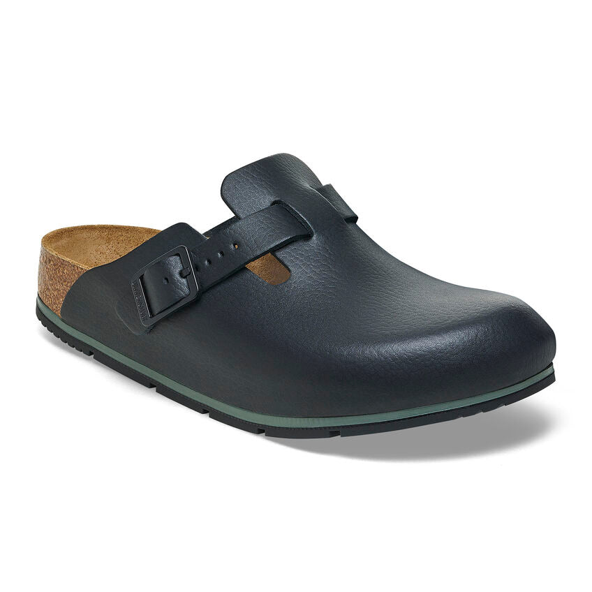Birkenstock Boston Pro Leather Clogs - Black (Medium/Narrow