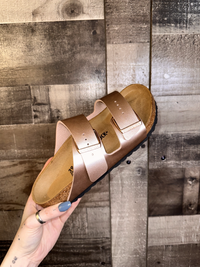 Birkenstock Arizona Birko-Flor Sandals - Copper (Regular/Wide)