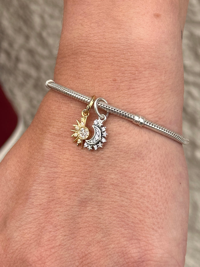 Splittable Sun & Moon Dangle Charm