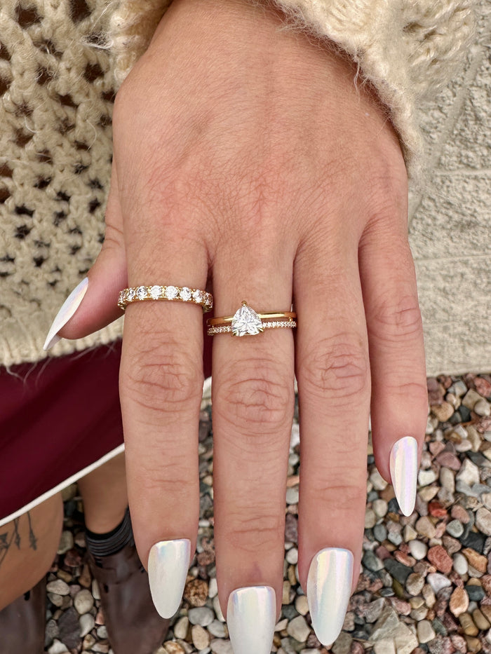 Double Band Heart Ring