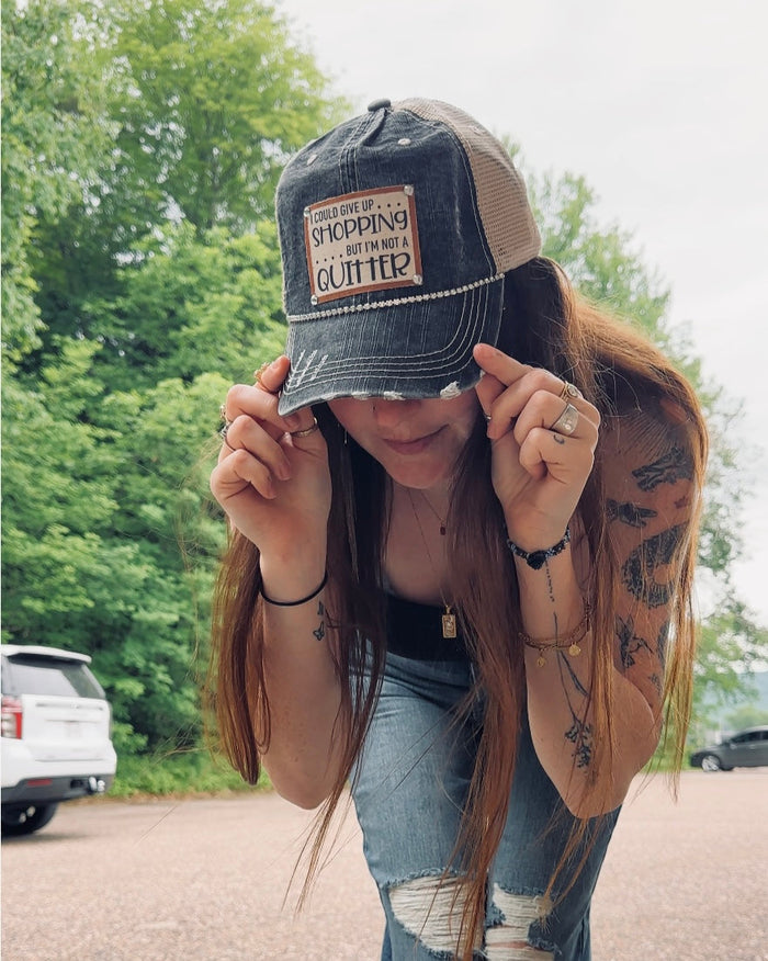 "I Could Give Up Shopping" Trucker Cap