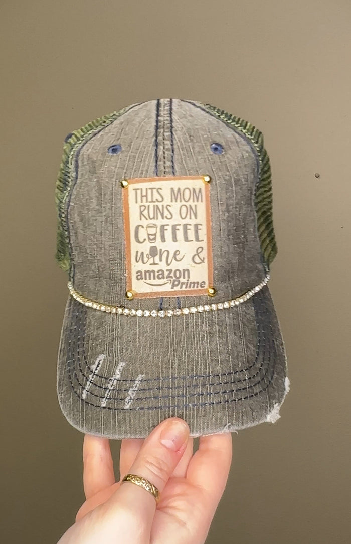 "This Mom Runs On" Trucker Cap