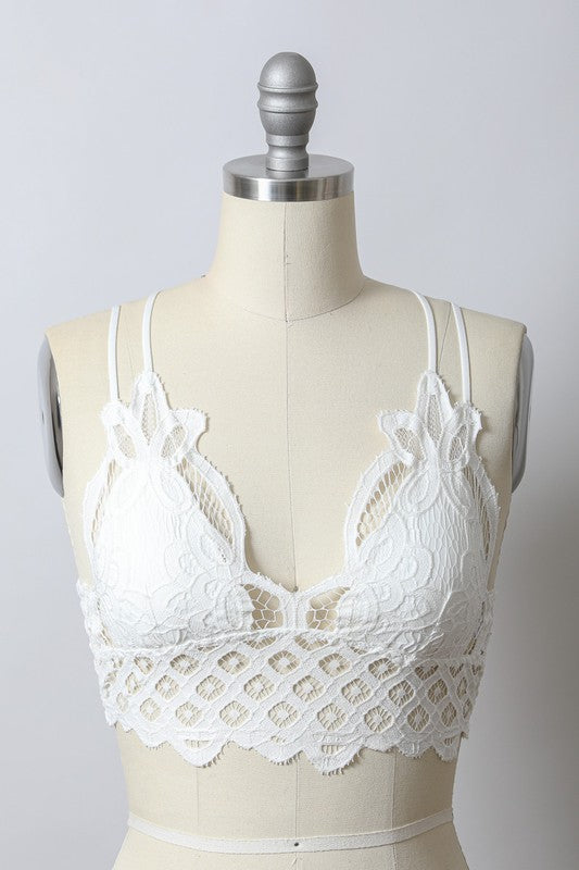 Katy Padded Crochet Bralette