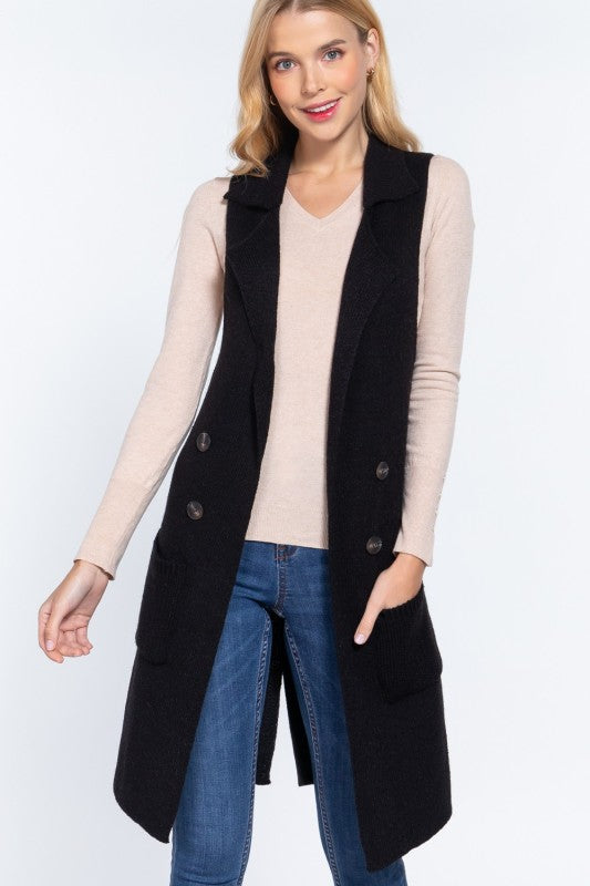 Paris Longline Sweater Vest