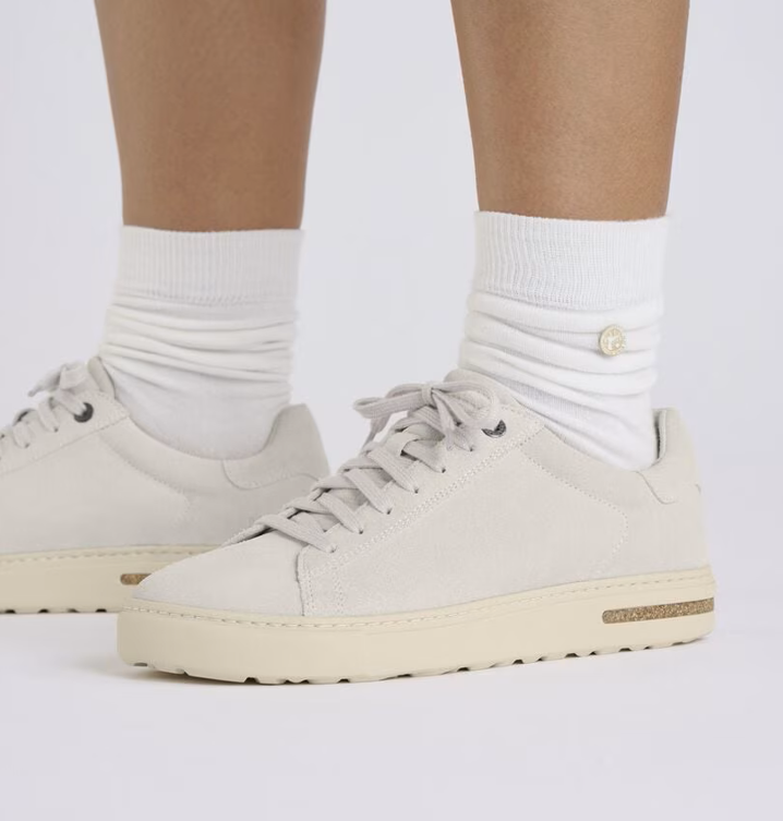 Birkenstock Bend Low Suede Sneakers - Antique White (Medium/Narrow)