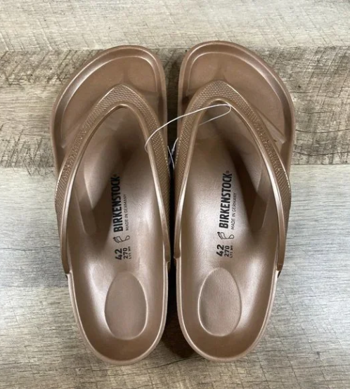 Birkenstock Honolulu Metallic Copper Sandals BIRKENSTOCK Honolulu Sandal in Metallic Copper | REVOLVE main image 2