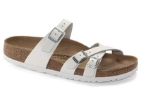 Birkenstock Franca Leather Sandals - White (Regular/Wide)