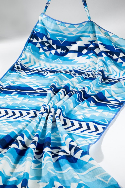 Teri Aztec Print 2-in-1 Towel & Bag - Multi