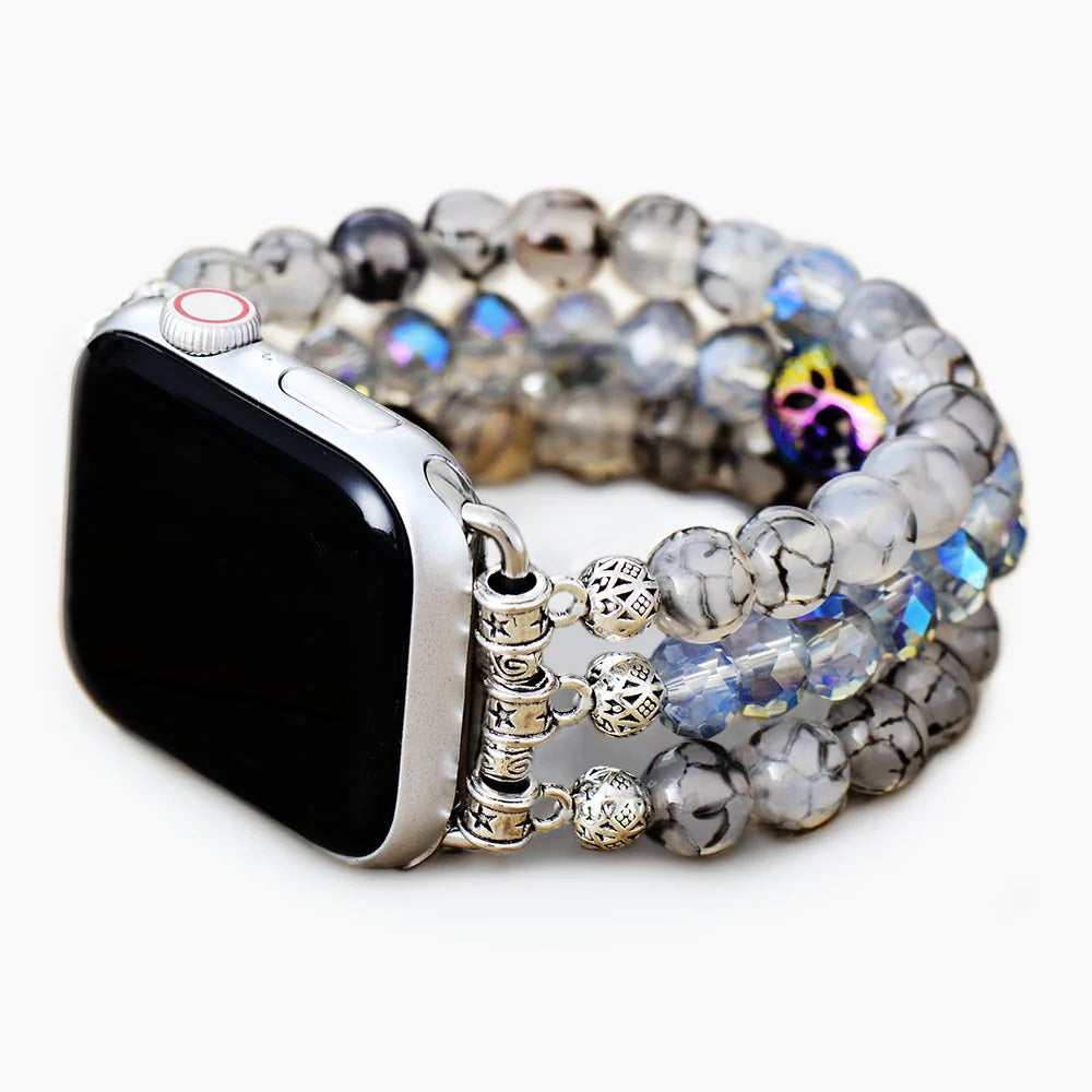 Labradorite Crystal Stretch Apple Watch Strap