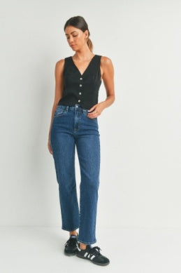 Super High Rise Relaxed Straight Jean