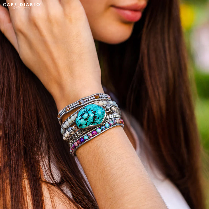 Healing Turquoise Protection Wrap Bracelet