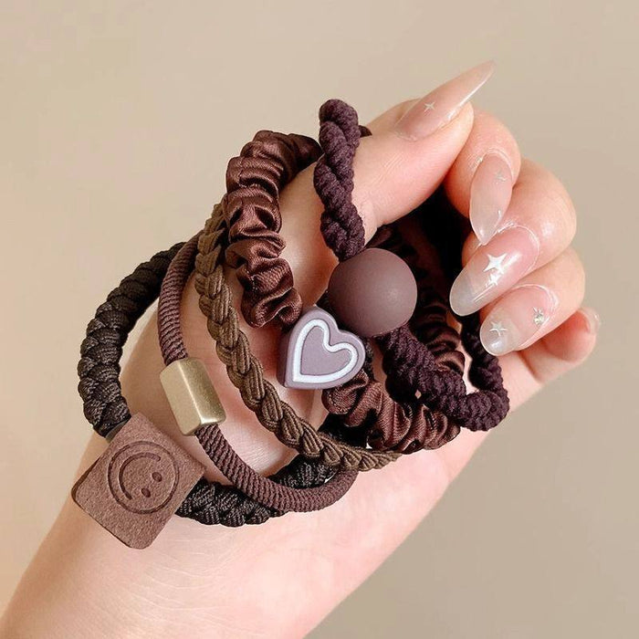 Brown Hair Tie Set