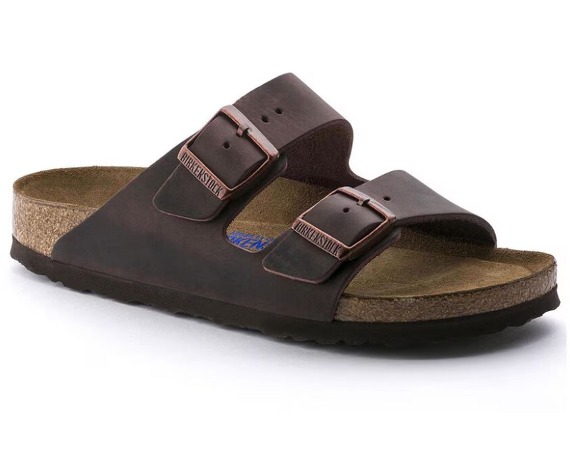 Birkenstock Arizona Oiled Leather Soft Footbed Sandals - Habana (Regular/Wide)