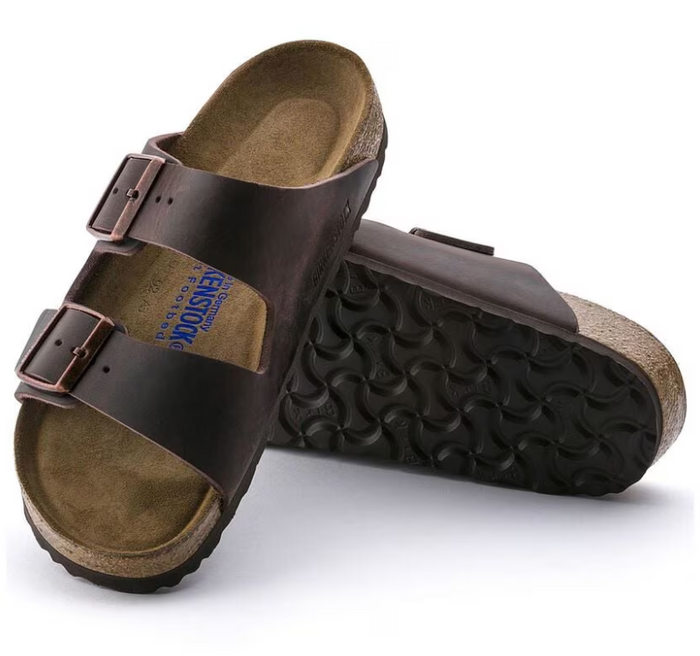 Birkenstock Arizona Oiled Leather Soft Footbed Sandals - Habana (Regular/Wide)