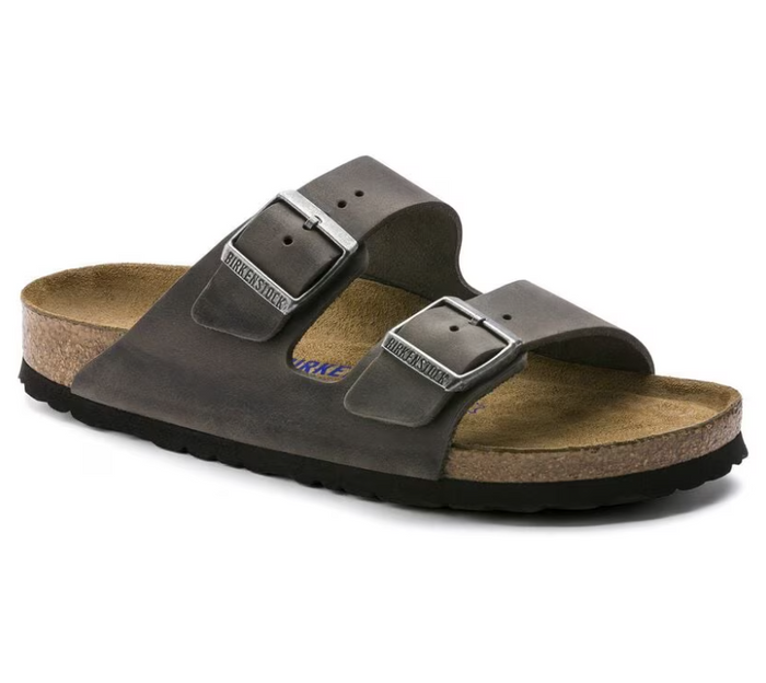 Birkenstock Arizona Soft Footbed Sandals - Iron (Regular/Wide)