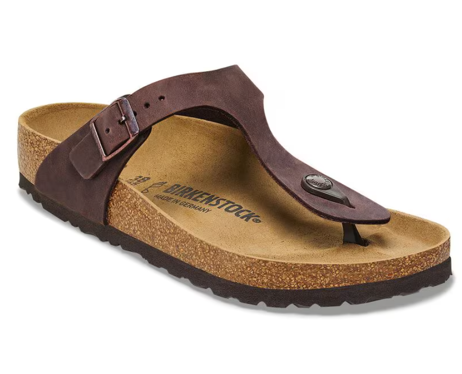 Birkenstock Gizeh Oiled Leather Sandals - Habana (Regular/Wide)