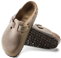 Birkenstock Boston Oiled Leather Clogs - Tobacco (Regular/Wide)