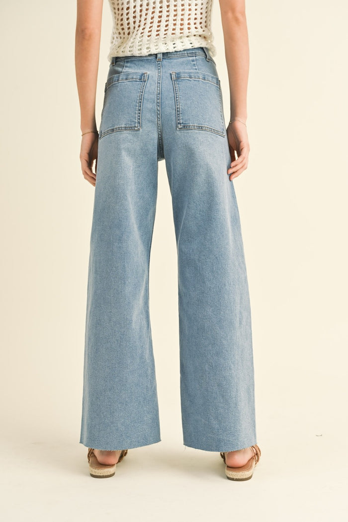 June Wide Leg Denim Jeans