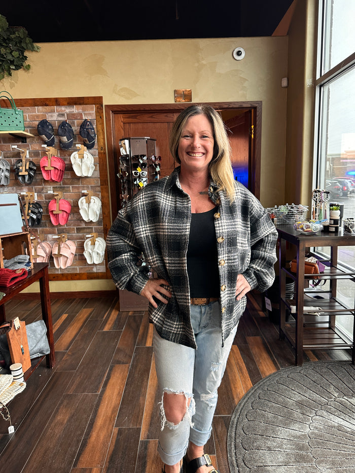 Eliza Plaid Oversized Shacket