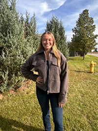 Pepper Boucle Zip-Up Jacket