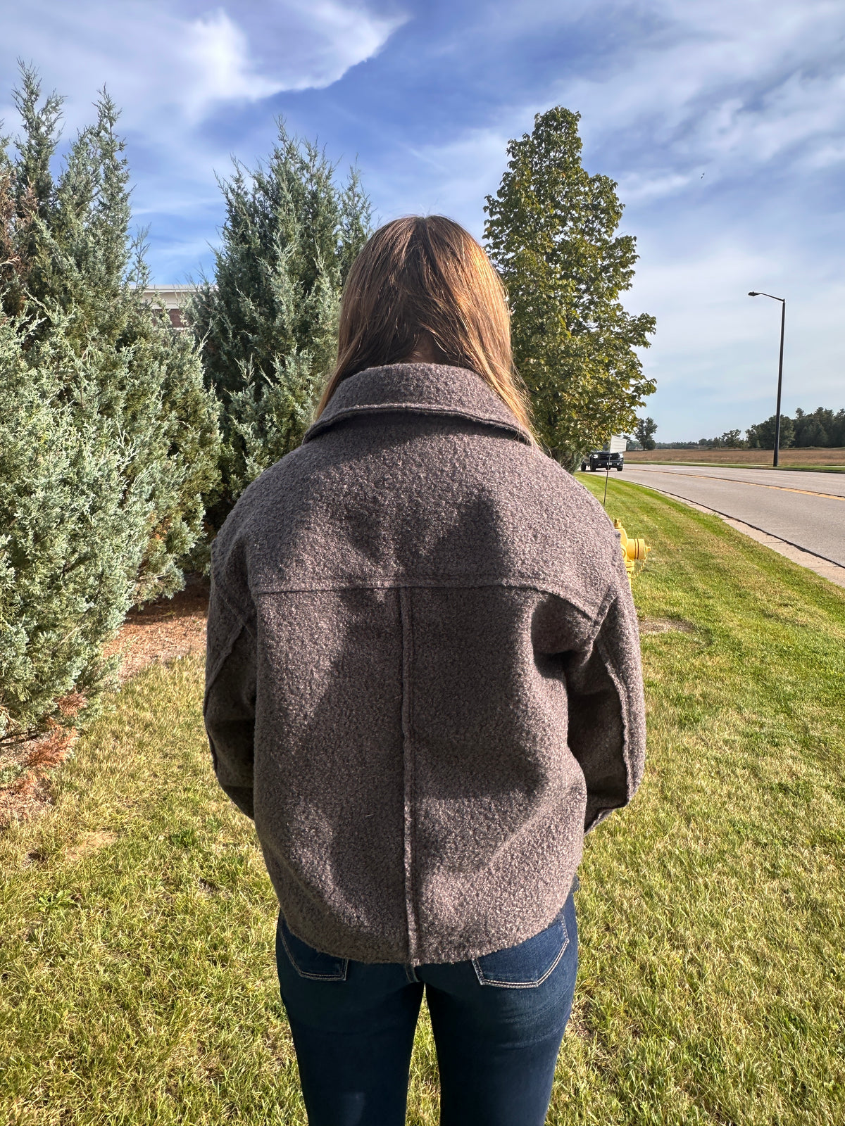 Pepper Boucle Zip-Up Jacket