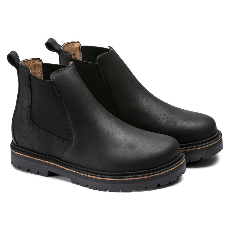 Birkenstock Stalon Nubuck Leather Ankle Boots - Black (Medium/Narrow)