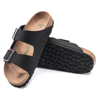 Birkenstock Arizona Birkibuc Sandals - Black (Regular/Wide)