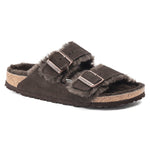 Birkenstock Arizona Shearling Suede Leather Sandals - Mocha (Regular/Wide)