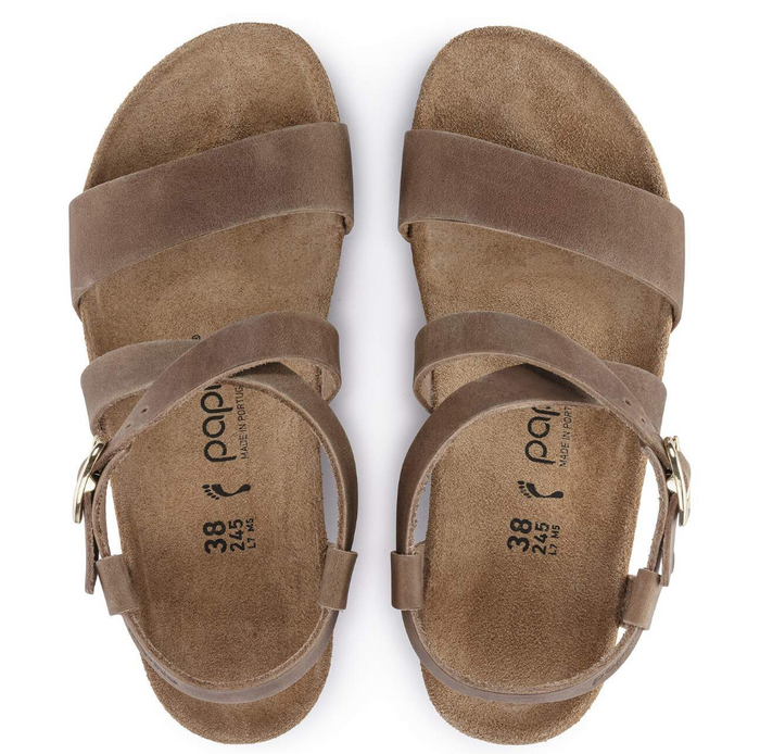 Birkenstock Sybil Oiled Leather Sandals - Cognac (Medium/Narrow)