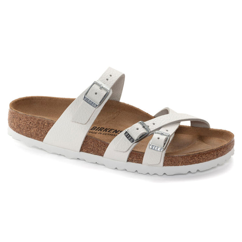 Birkenstock Franca Leather Sandals - White (Regular/Wide)