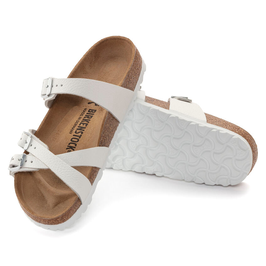 Birkenstock Franca Leather Sandals - White (Regular/Wide)