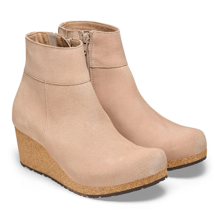 Birkenstock Ebba Suede Leather Ankle Boots - Warm Sand (Medium/Narrow)