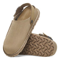 Birkenstock Lutry Suede Clogs - Gray Taupe (Medium/Narrow)