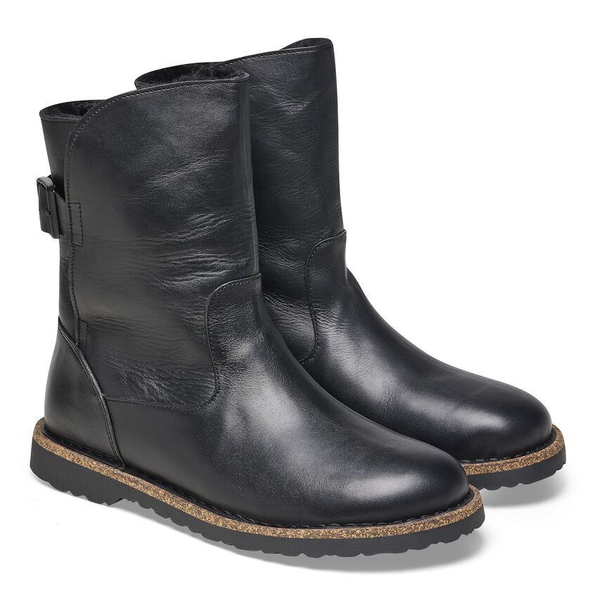 BIRKENSTOCK② リズモア サイズ38(24.5)　 ブラック　幅狭 Birkenstock Boston Shearling Clogs - Black (Regular/Wide