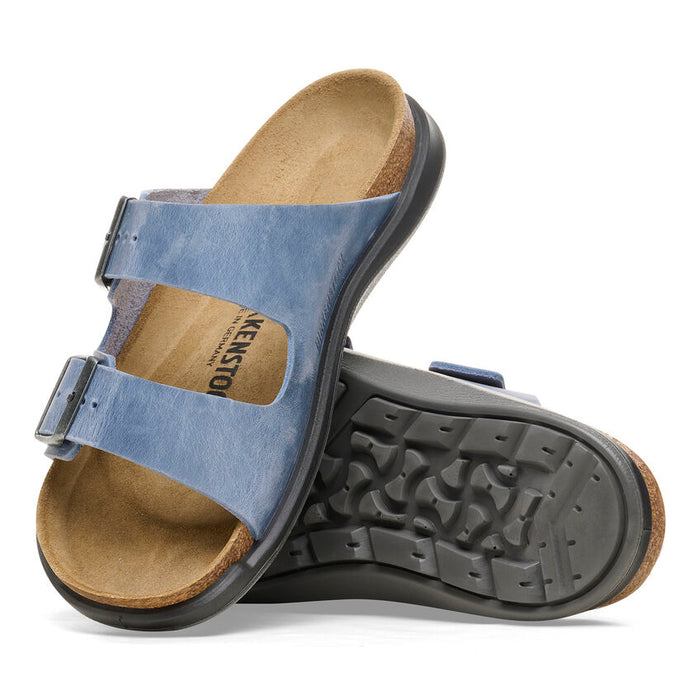 Birkenstock Arizona Crosstown Oiled Leather Sandals - Elemental Blue (Regular/Wide)