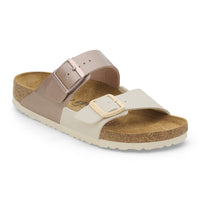 Birkenstock Arizona Split Birko-Flor Sandals - Eggshell/Copper (Medium/Narrow)