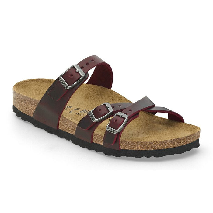 Birkenstock Franca Oiled Leather Sandals - Zinfandel (Regular/Wide)