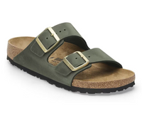 Birkenstock Arizona Oiled Leather Sandals - Thyme (Medium/Narrow)