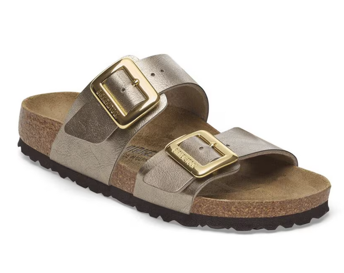 Birkenstock Sydney Luxe Buckle Sandals - Graceful Taupe (Medium/Narrow)