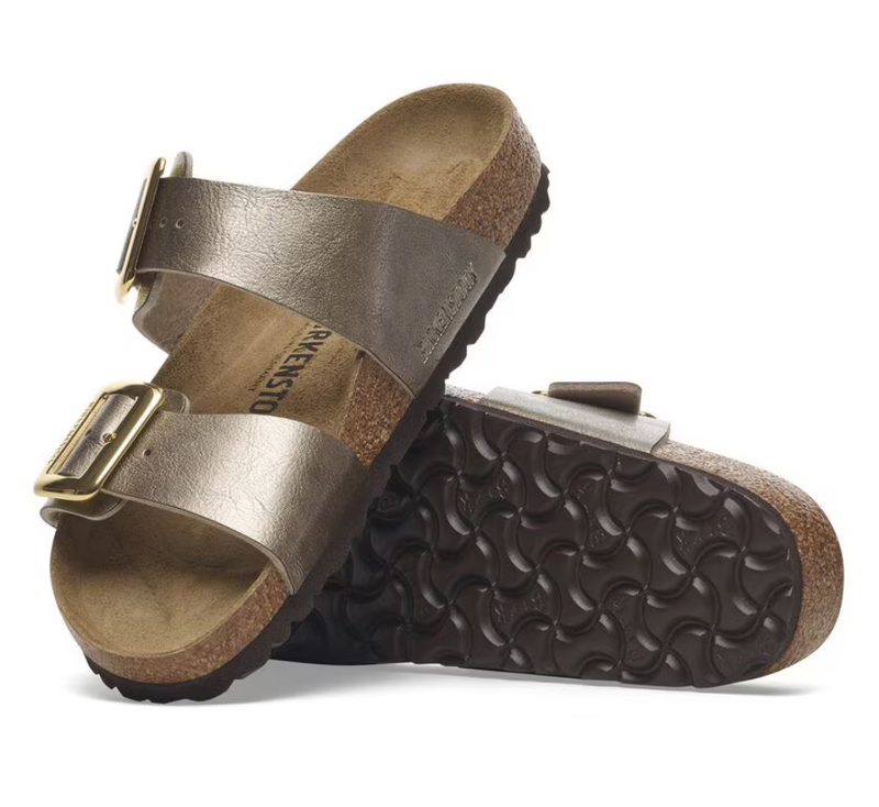 Birkenstock Sydney Luxe Buckle Sandals - Graceful Taupe (Medium/Narrow)