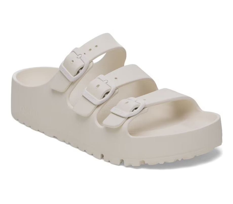 Birkenstock Florida Flex Platform EVA Sandals - Eggshell (Medium/Narrow)