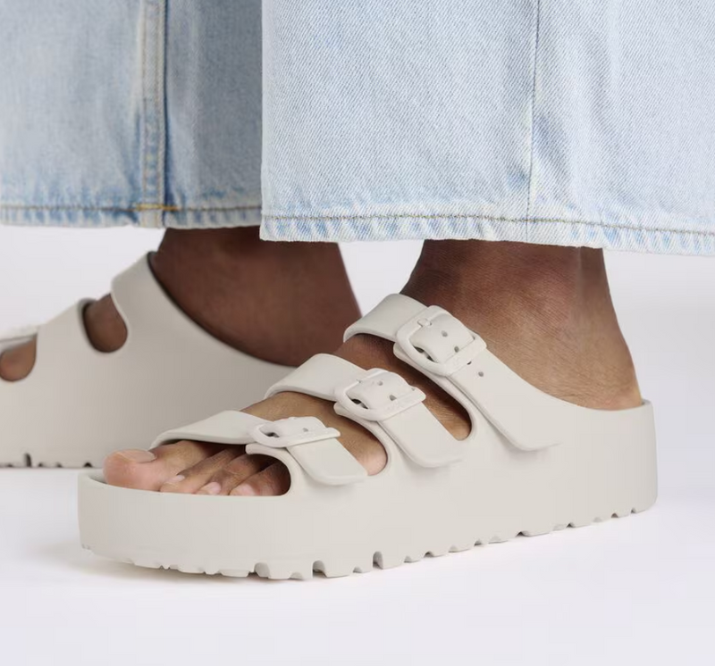 Birkenstock Florida Flex Platform EVA Sandals - Eggshell (Medium/Narrow)
