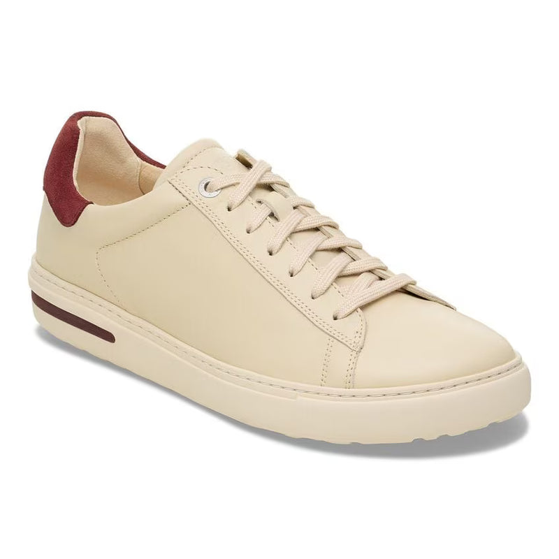 Birkenstock Bend Low Leather Sneakers - Eggshell/Zinfandel (Medium/Narrow)