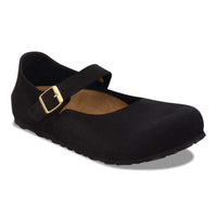 Birkenstock Mantova Suede Shoes - Black (Medium/Narrow)