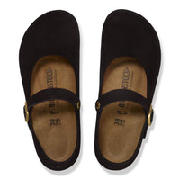 Birkenstock Mantova Suede Shoes - Black (Medium/Narrow)