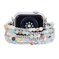 Amazonite Brilliance Stretch Apple Watch Strap