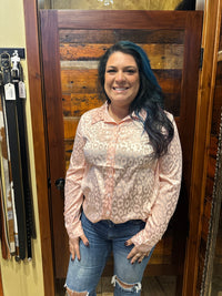 Henrietta Leopard Print Satin Top