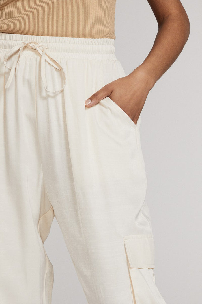 Olivia Textured Satin Cargo Pants
