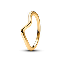 Polished Gold Wave Ring