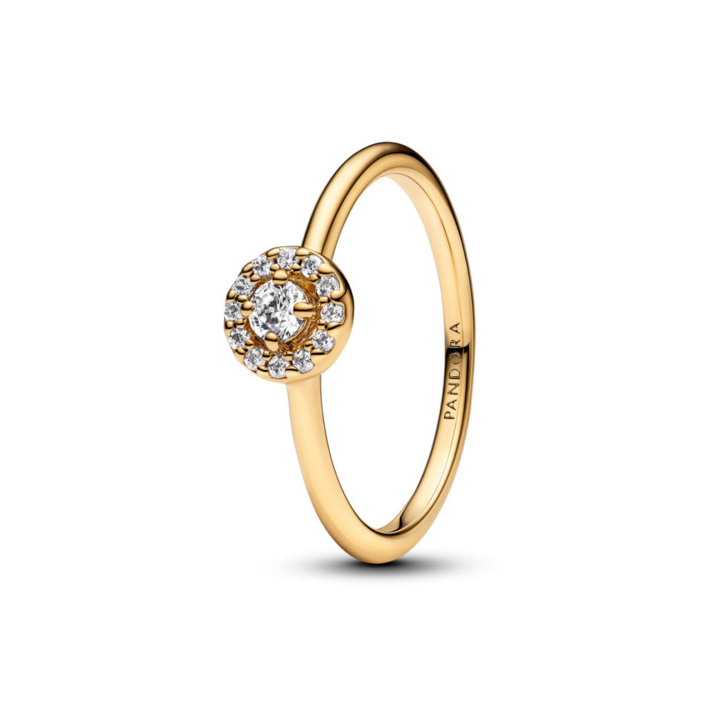 Round Pave Halo Ring